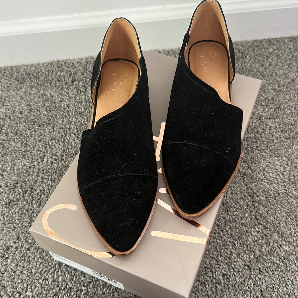 Suede flats